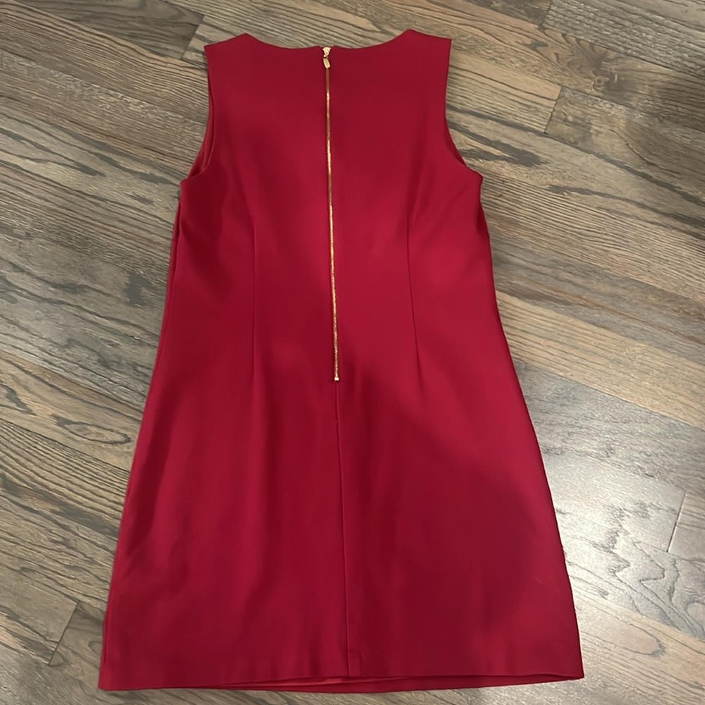 Cranberry sleeveless Laundry by Shelli Segal dress, Size 12. - Picture 6 of 6